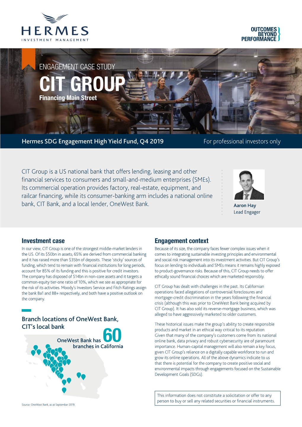 CIT GROUP Financing Main Street