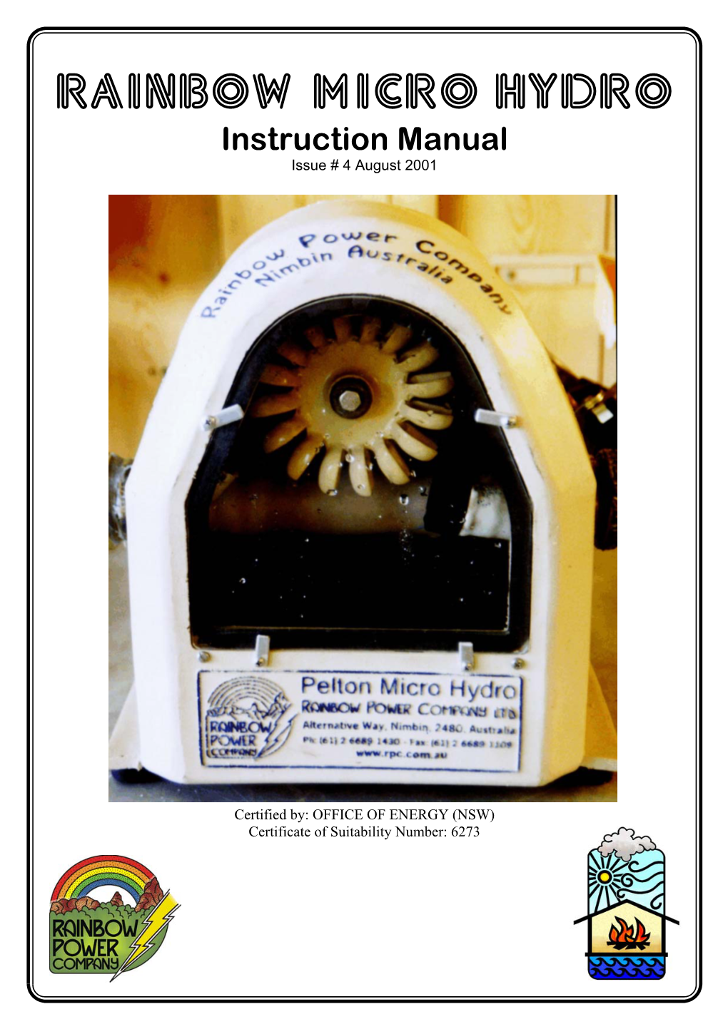 Pelton Wheel Instruction Manual