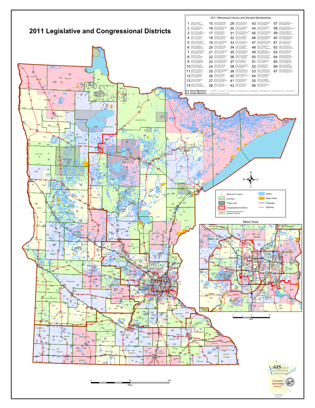 2011 Legislative and Congressional Districts