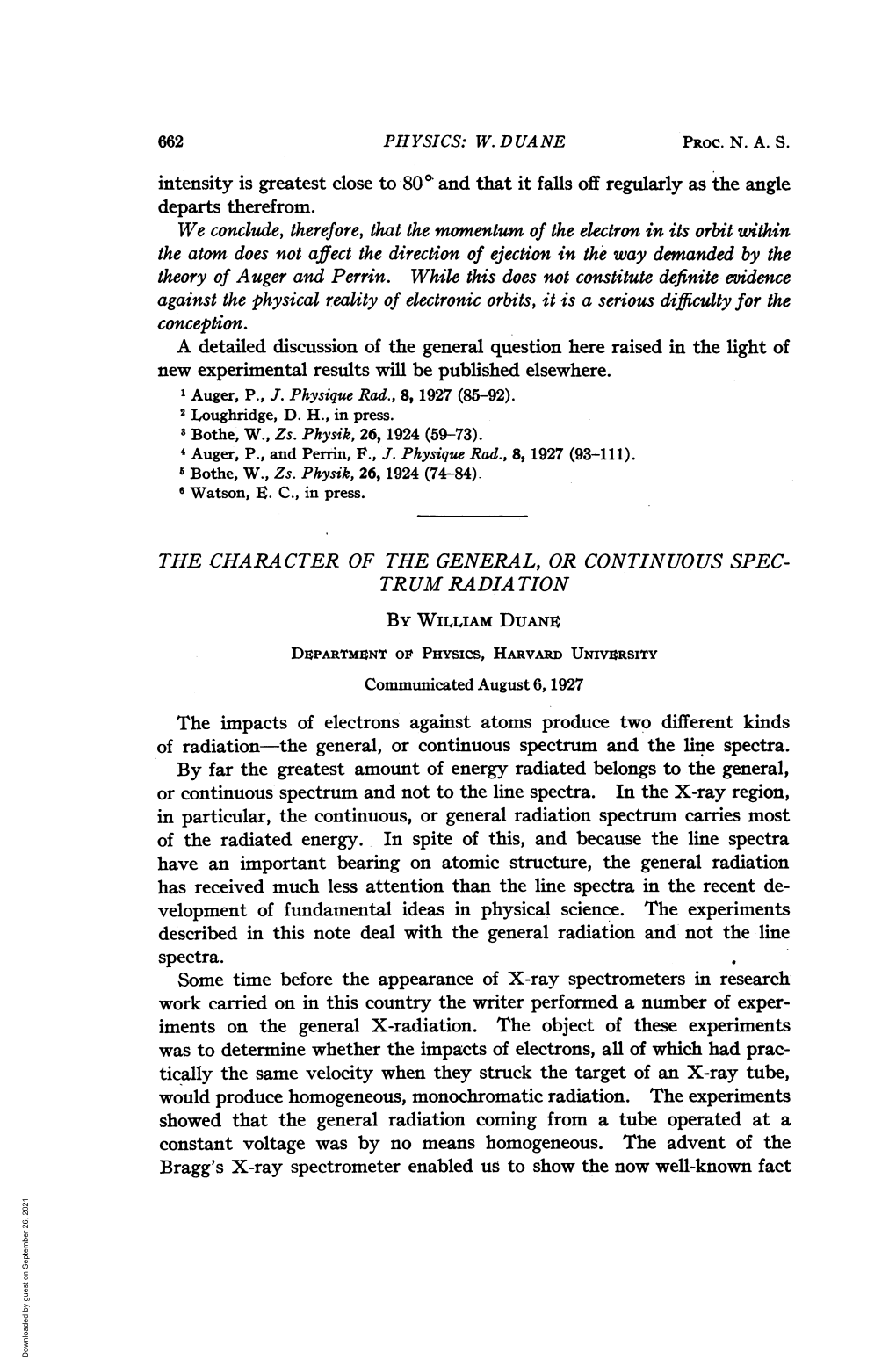 Or Continuous Spectrum and Not to the Line Spectra. in the X-Ray Region, In