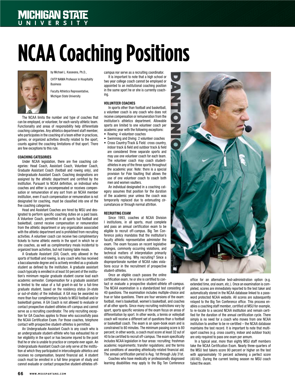 NCAA Coaching Positions
