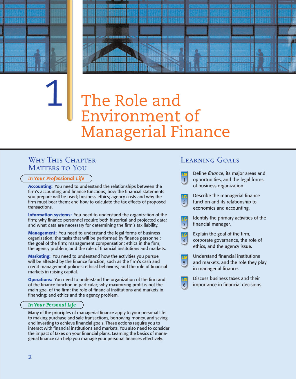 The Role and Environment of Managerial Finance