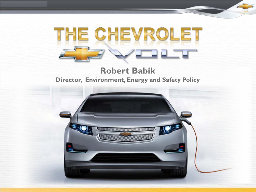 The Chevrolet Volt