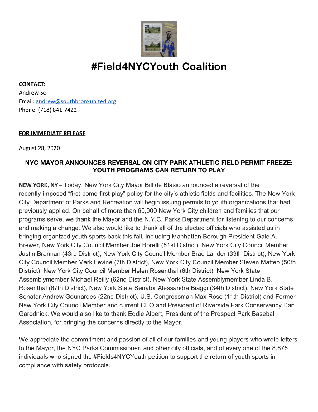 Field4nycyouth Coalition