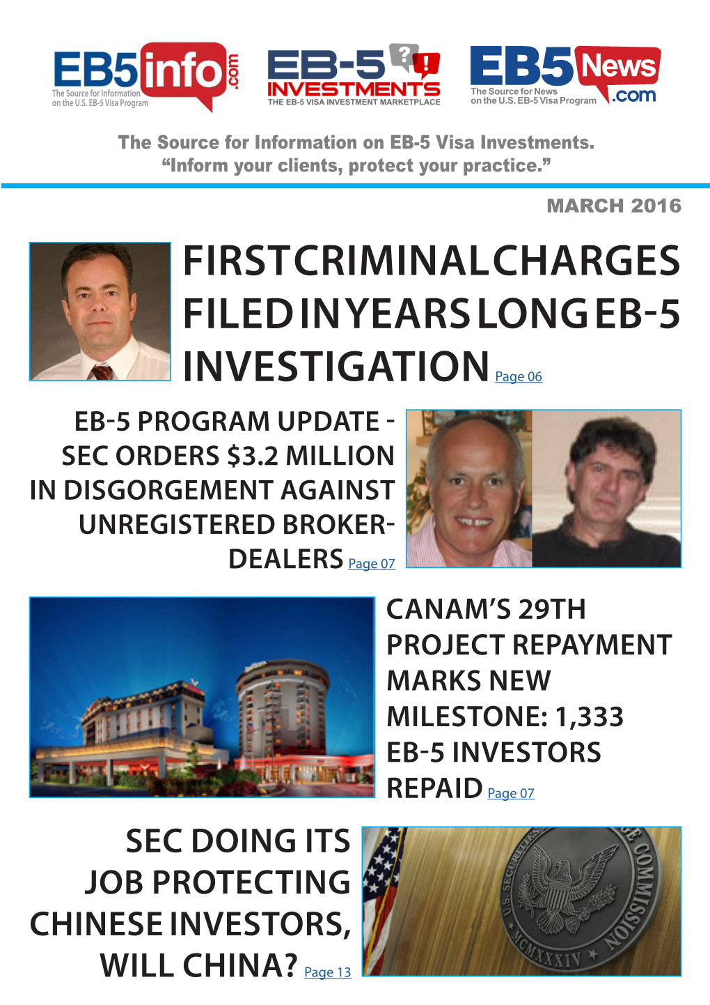 First Criminal Charges Filed in Years Long Eb-5
