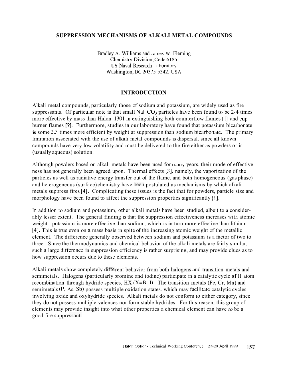 Suppression Mechanisms of Alkali Metal Compounds