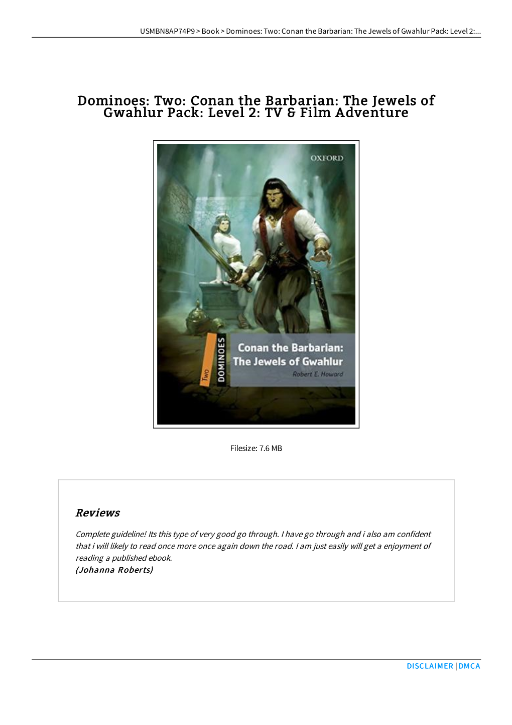 Two: Conan the Barbarian: the Jewels of Gwahlur Pack: Level 2