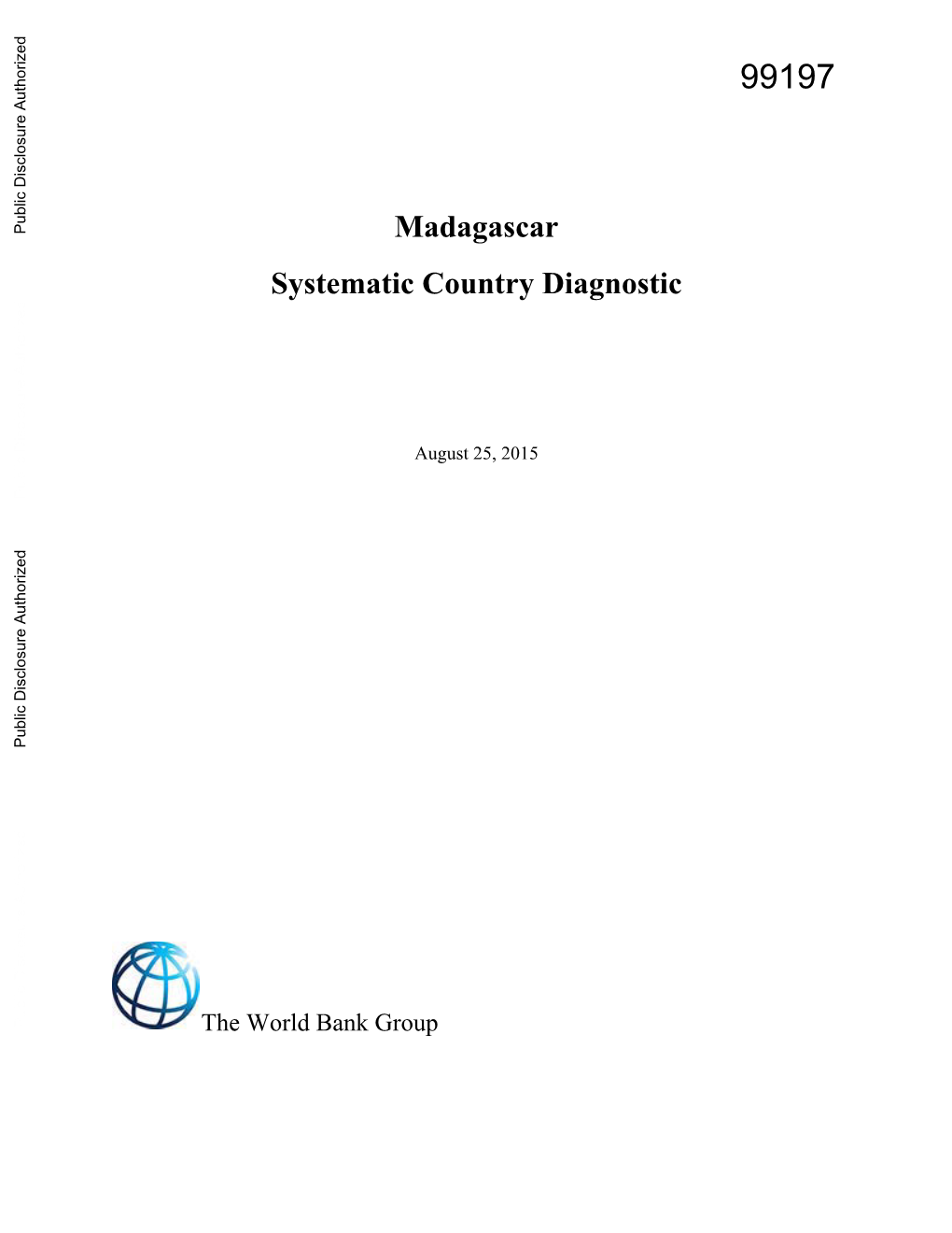 Madagascar Systematic Country Diagnostic