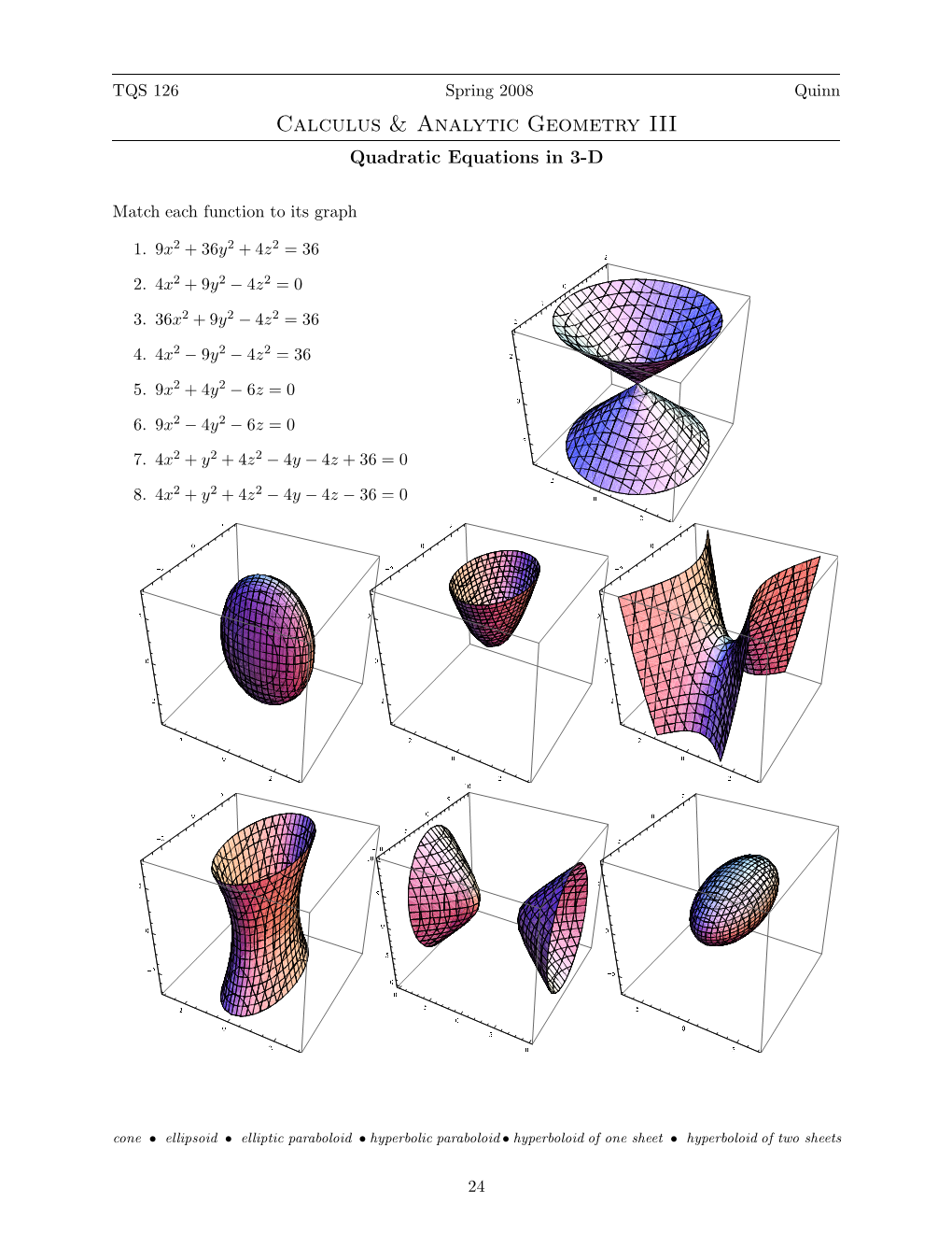 Calculus & Analytic Geometry