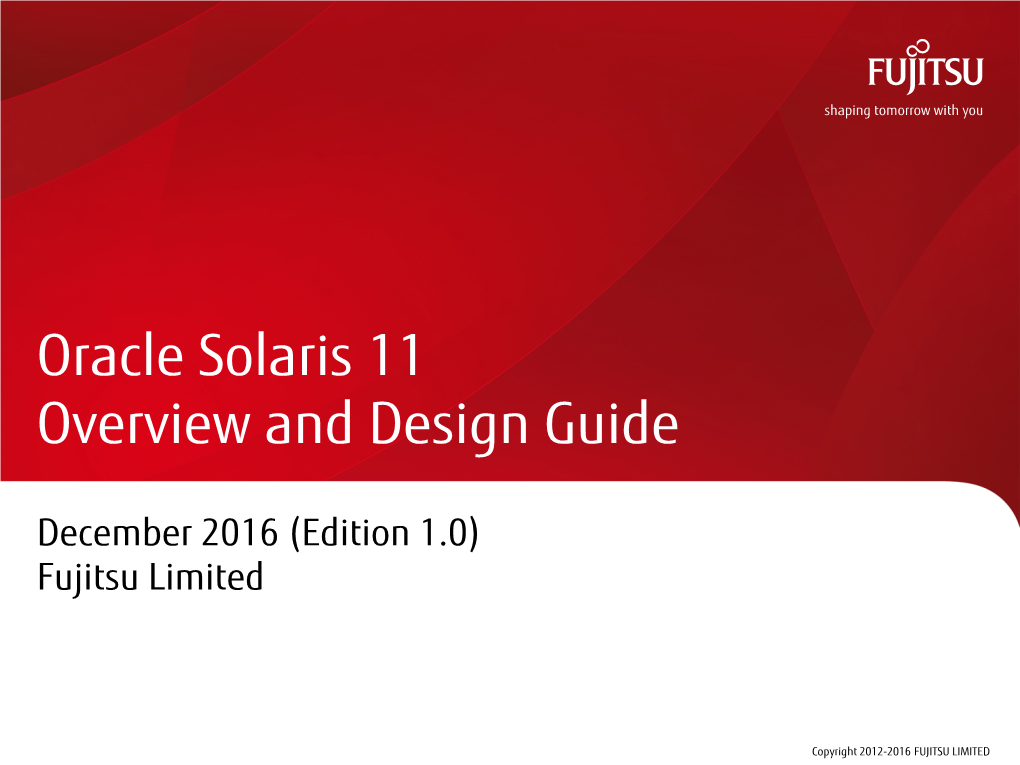 Oracle Solaris 11 Overview and Design Guide