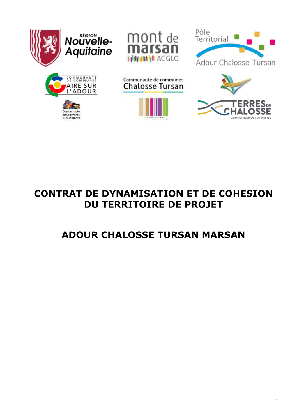 Contrat De Dynamisation Et De Cohésion De L'adour Chalosse