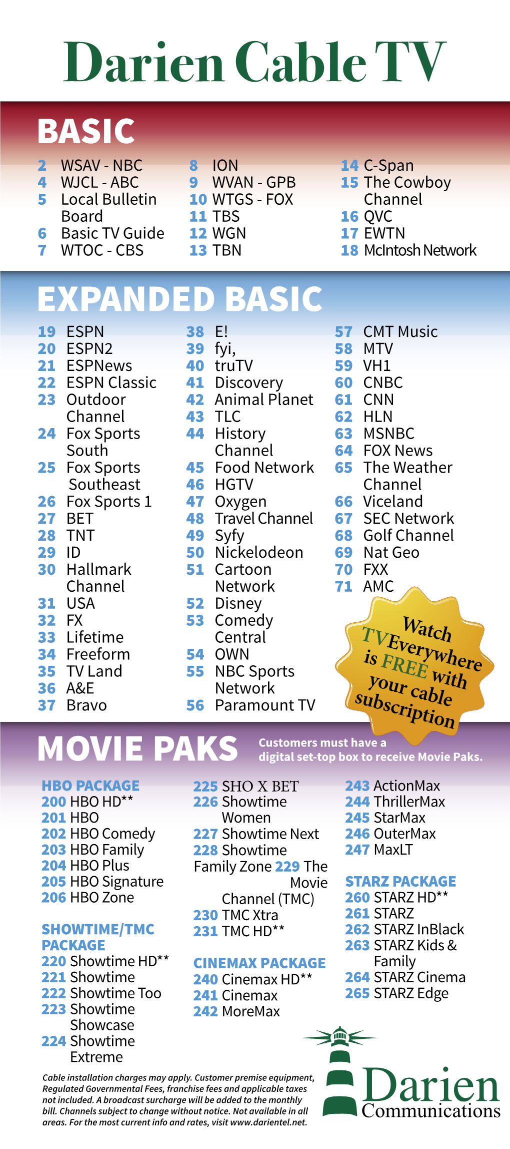 Darien Cable TV