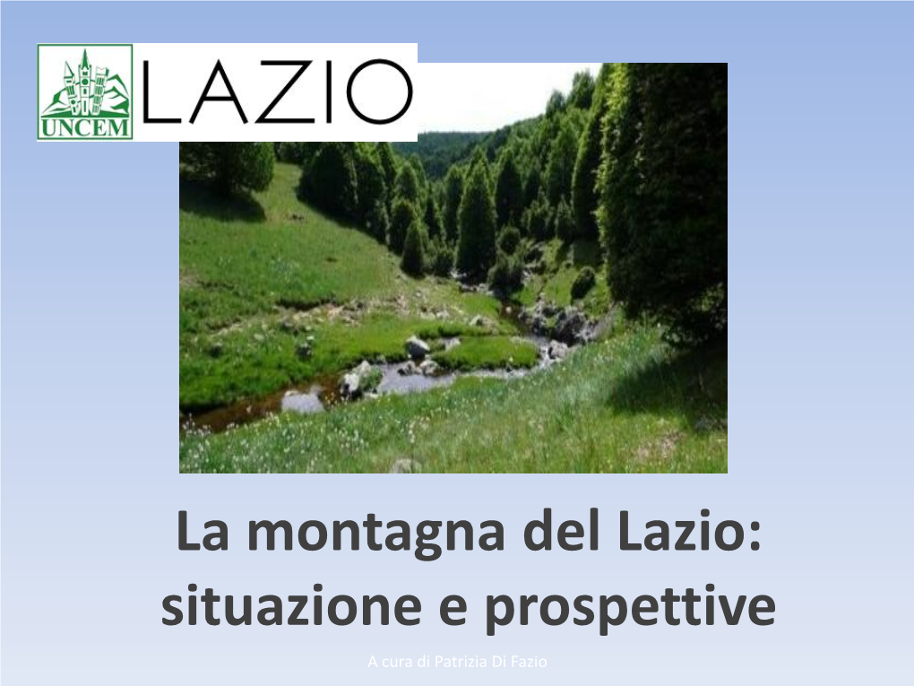 Piccoli Comuni Comunità Montane