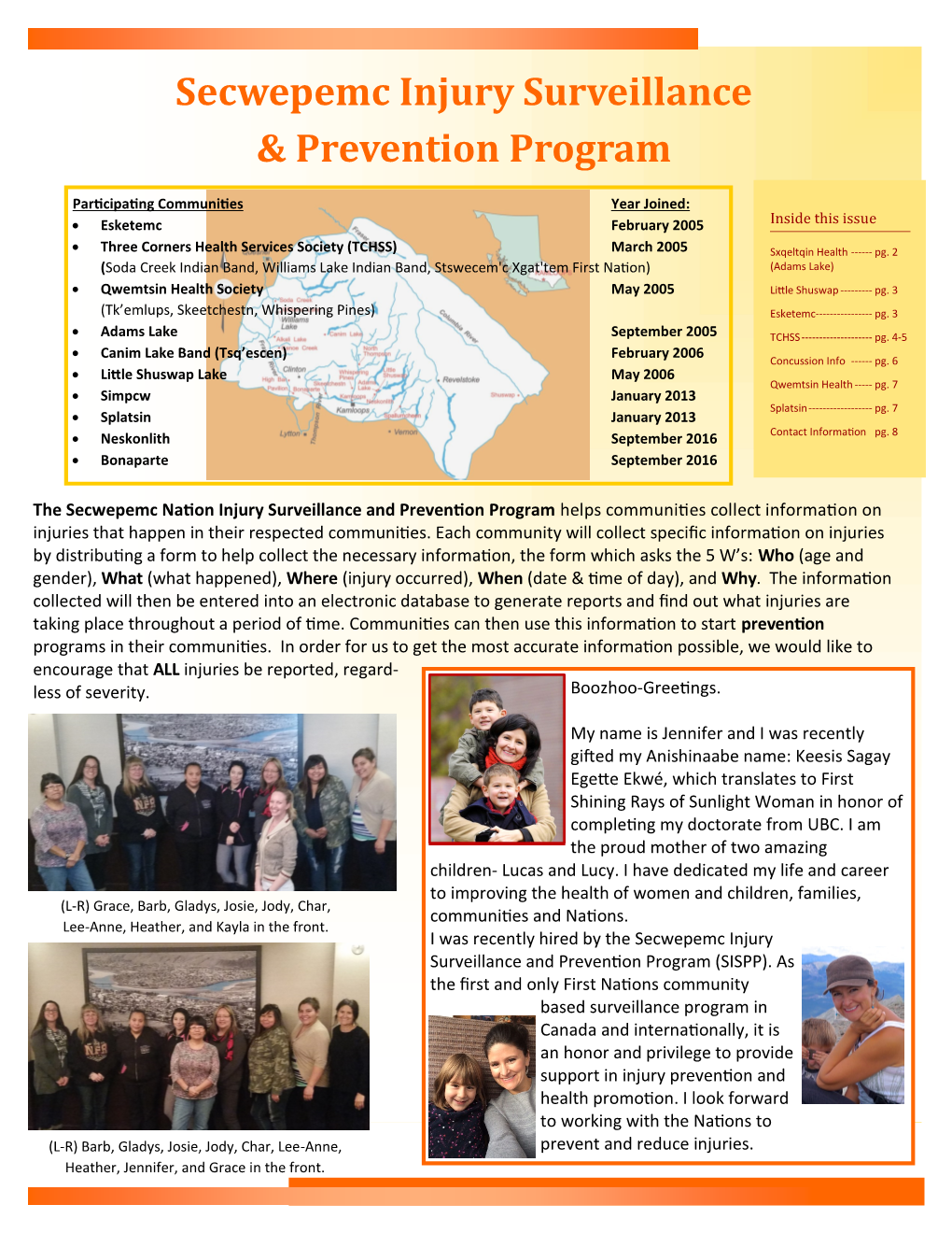 Secwepemc Injury Surveillance & Prevention Program