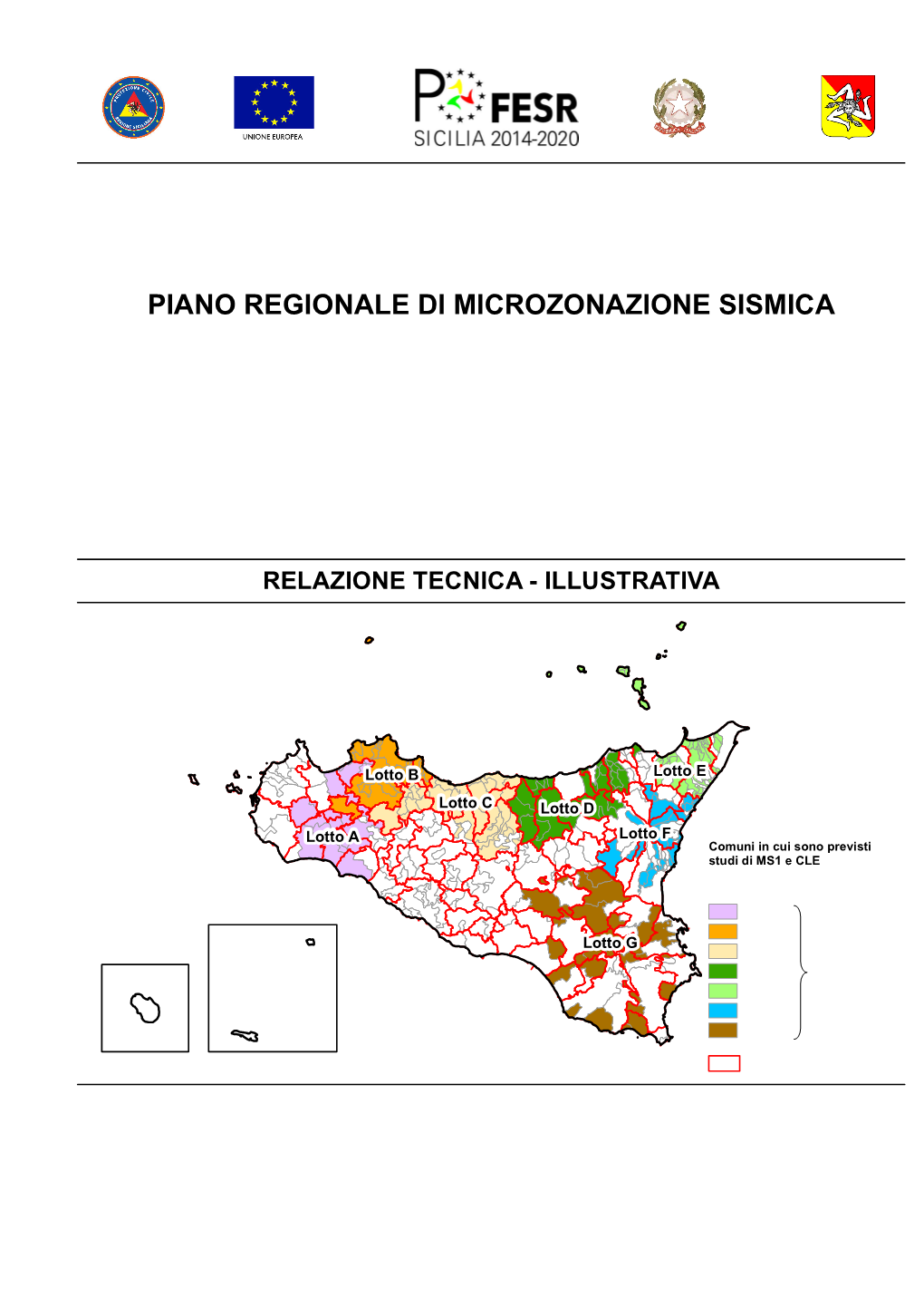 Piano Regionale Di Microzonazione Sismica