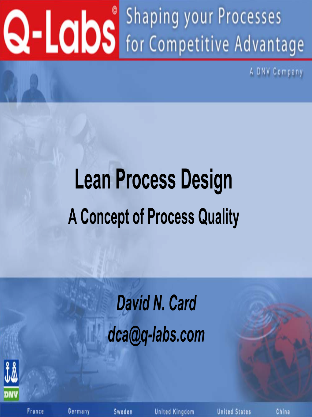 Lean Process Design a Concept of Process Quality