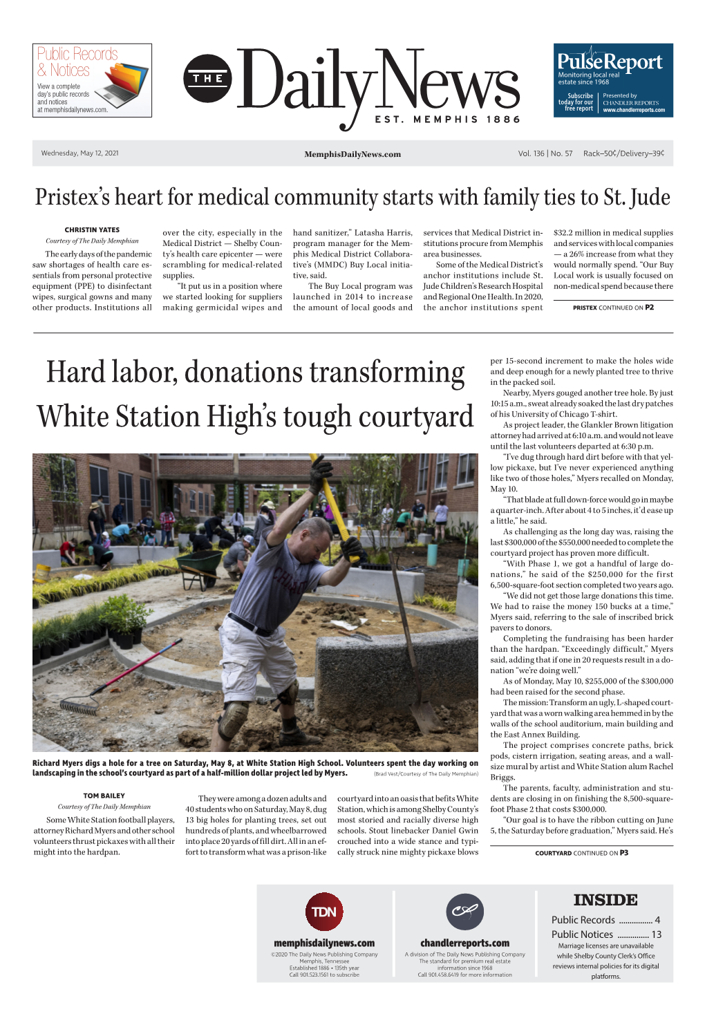 Hard Labor, Donations Transforming White Station High's Tough Courtyard