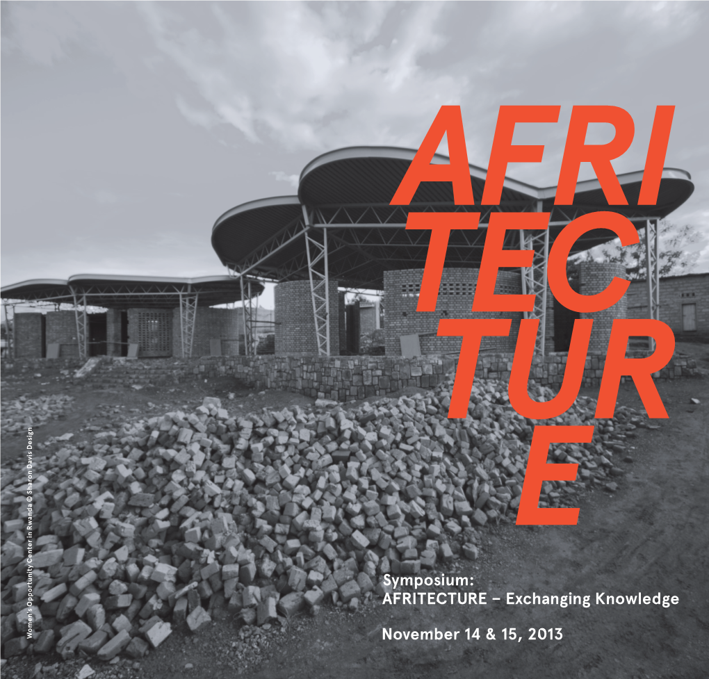 Symposium: AFRITECTURE – Exchanging Knowledge November