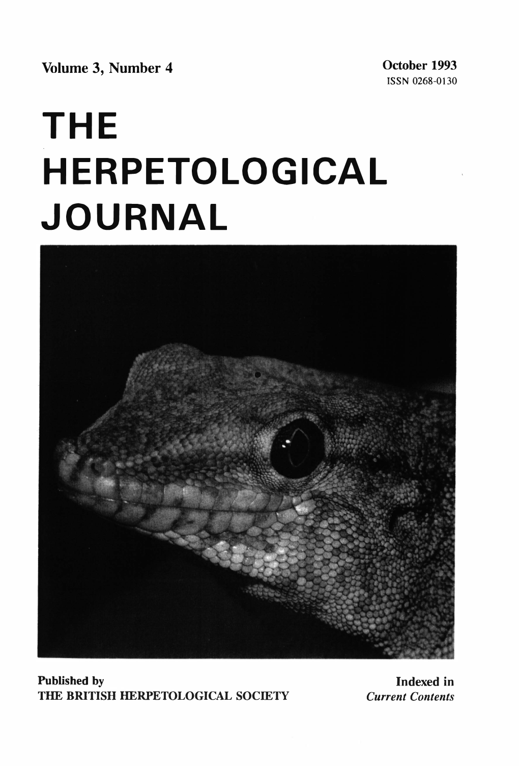 The Herpetological Journal