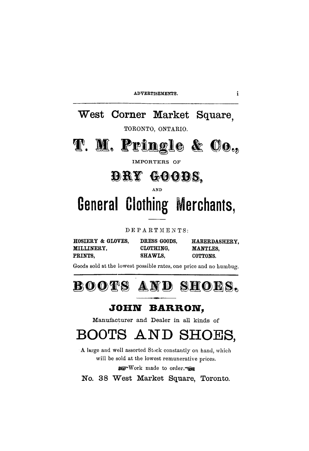 General Clothing Merchants