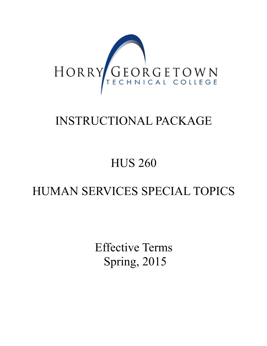 Human Services Special Topics