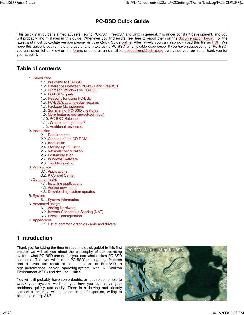 PC-BSD Quick Guide.Pdf