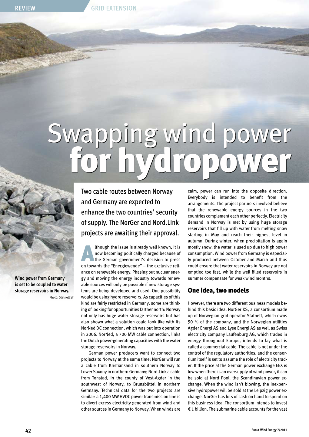 For Hydropower