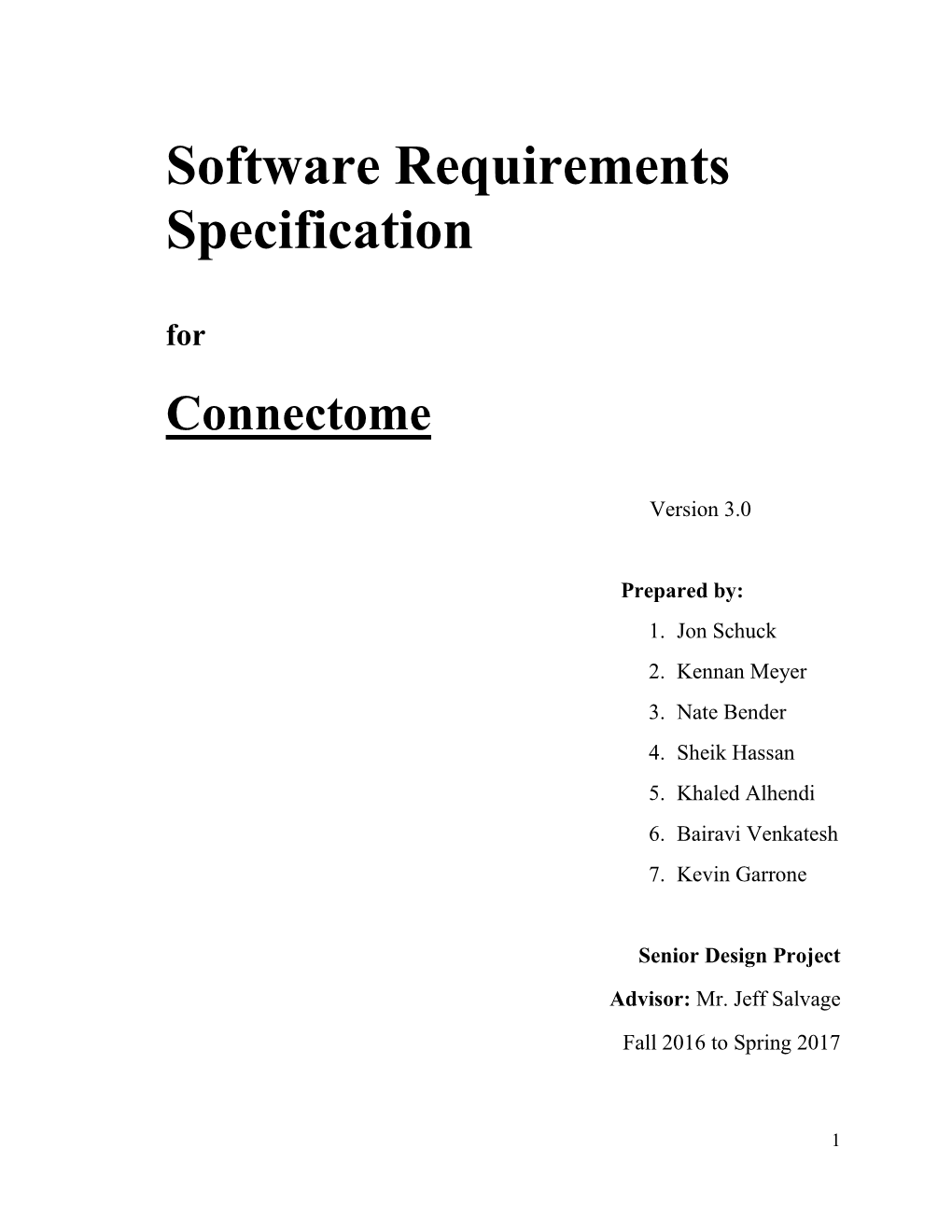 Software Requirements Specification