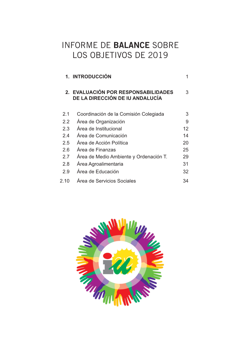 Informe De Balance Sobre Los Objetivos De 2019