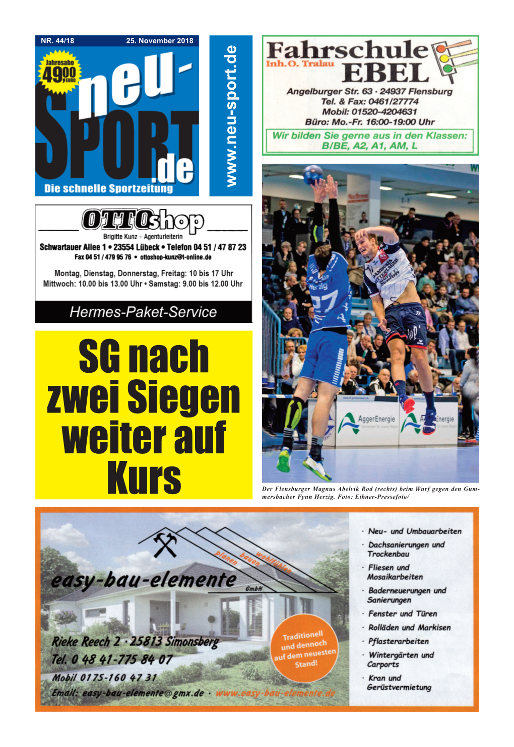 Online-Sportzeitung Für Den Norden 44 18