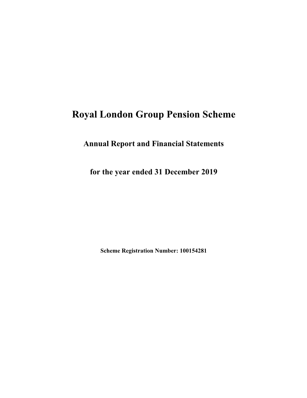 RLGPS Annual Report and Financial Statements 31