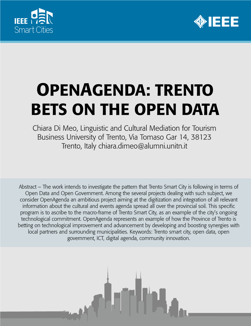 Openagenda: Trento Bets on the Open Data