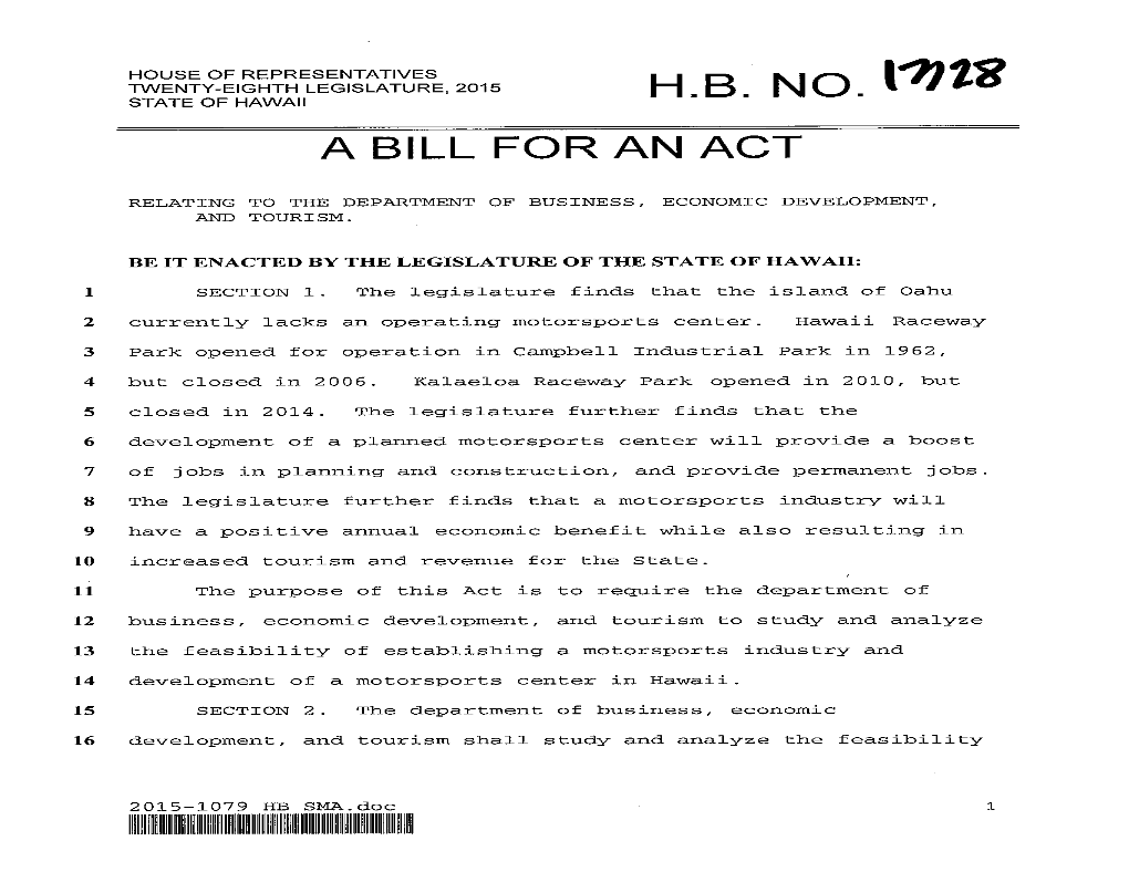 A Bill for an Act