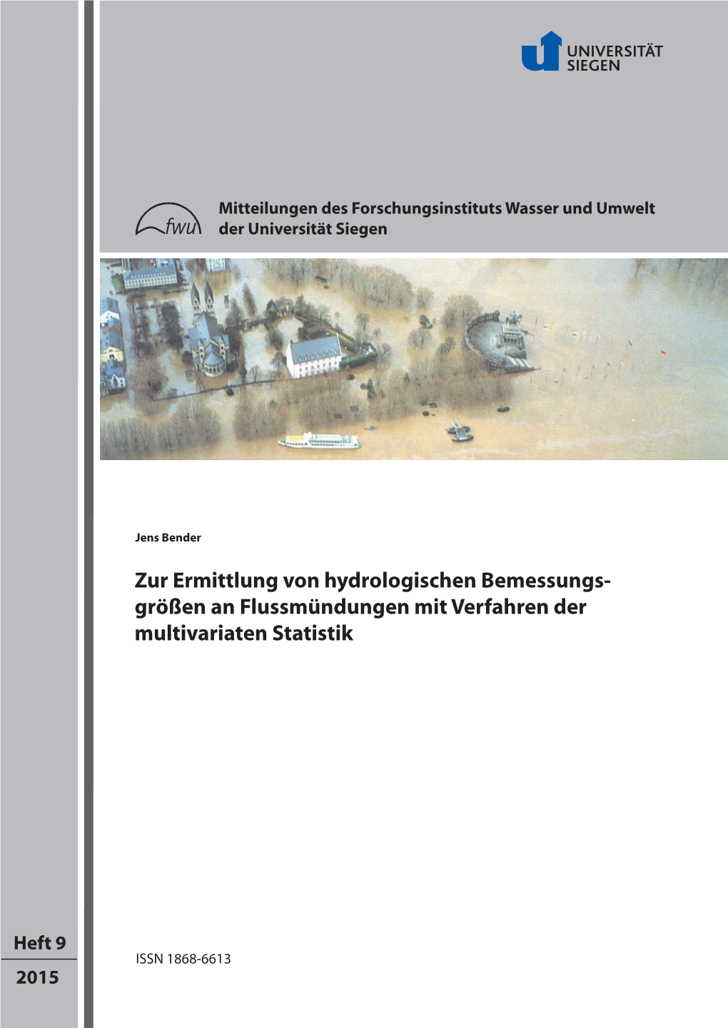 Zur Ermittlung Von Hydrologischen Bemessungsgrößen an Flussmündungen Mit Verfahren Der Multivariaten Statistik