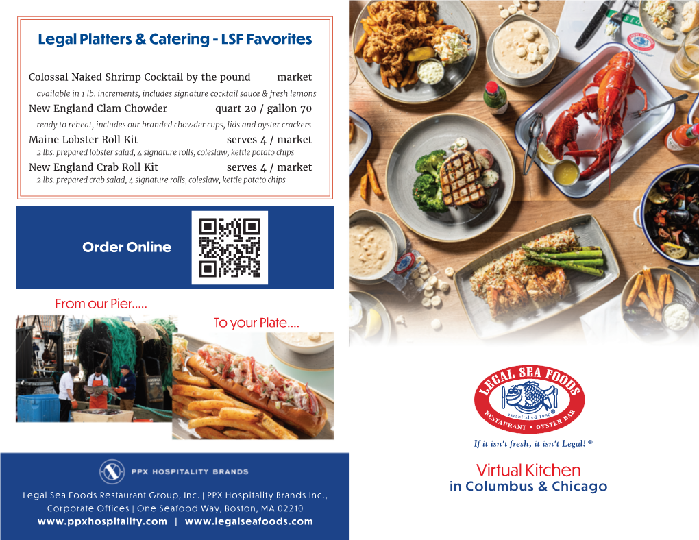 Virtual Kitchen in Columbus & Chicago Legal Sea Foods Restaurant Group, Inc