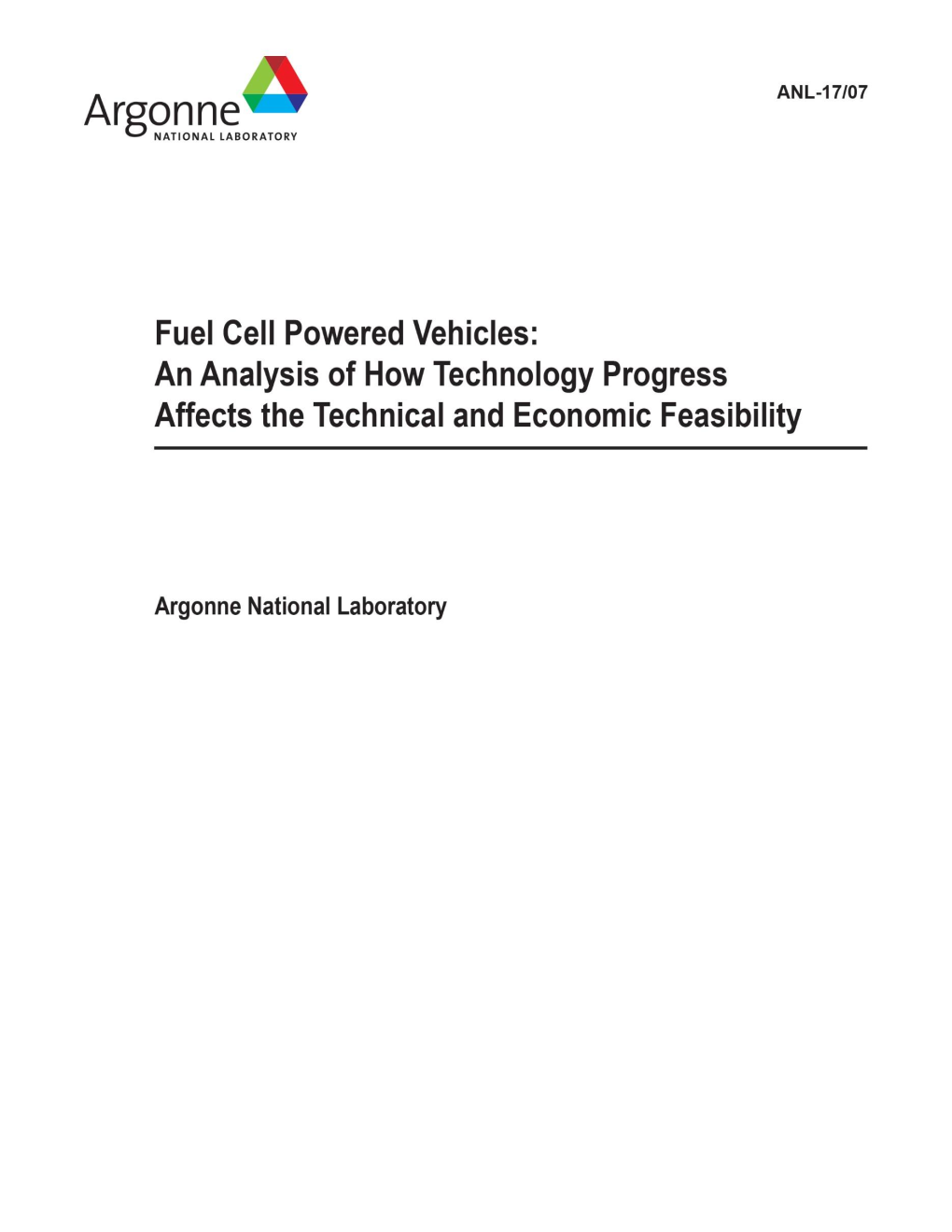 Fuel Cell Powered Vehicles