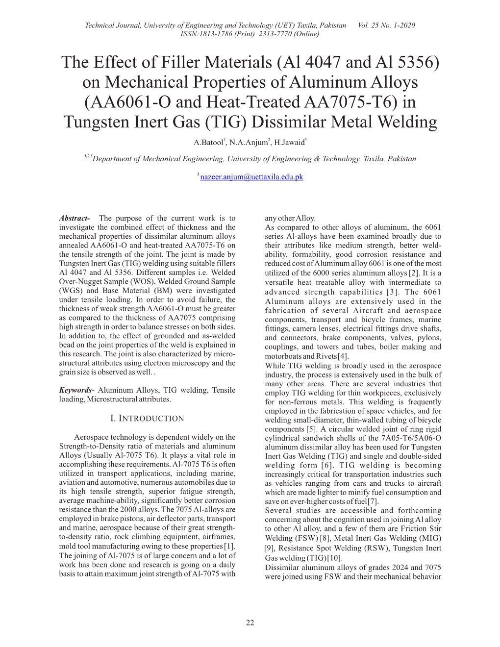 On Mechanical Properties of Aluminum Alloys