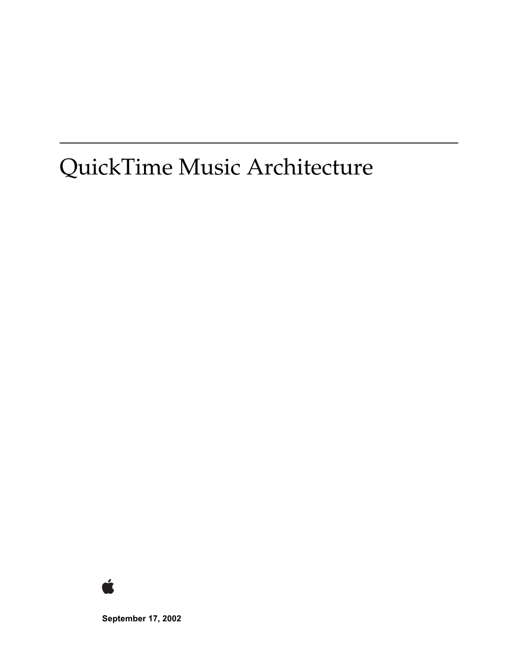 Quicktime Music Architecture