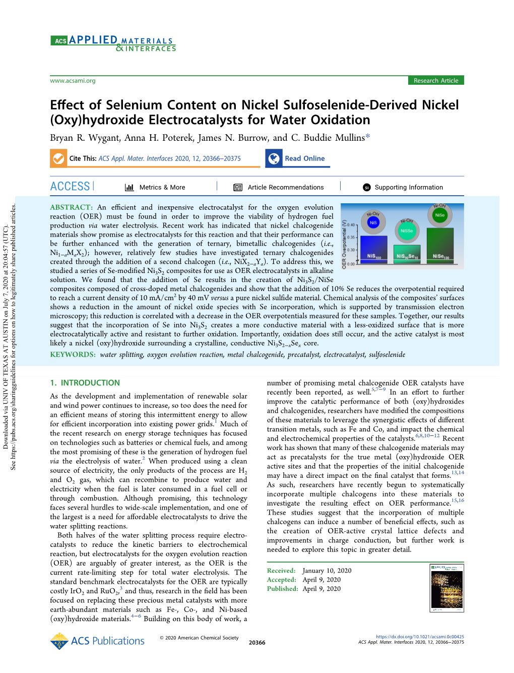 (Oxy)Hydroxide Electrocatalysts for Water Oxidation Bryan R