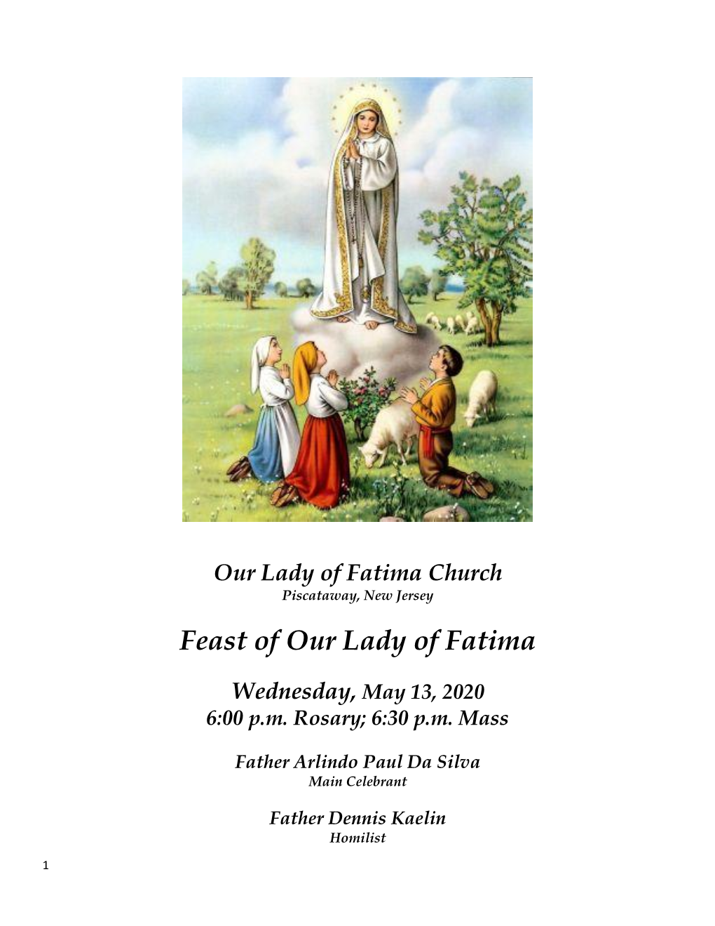 Feast of Our Lady of Fatima