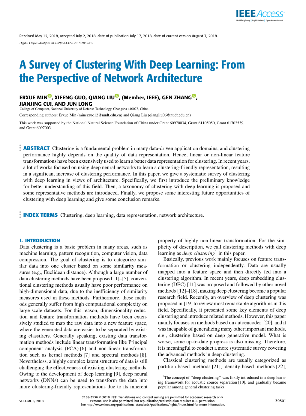 A Survey of Clustering with Deep Learning: from the Perspective of Network Architecture
