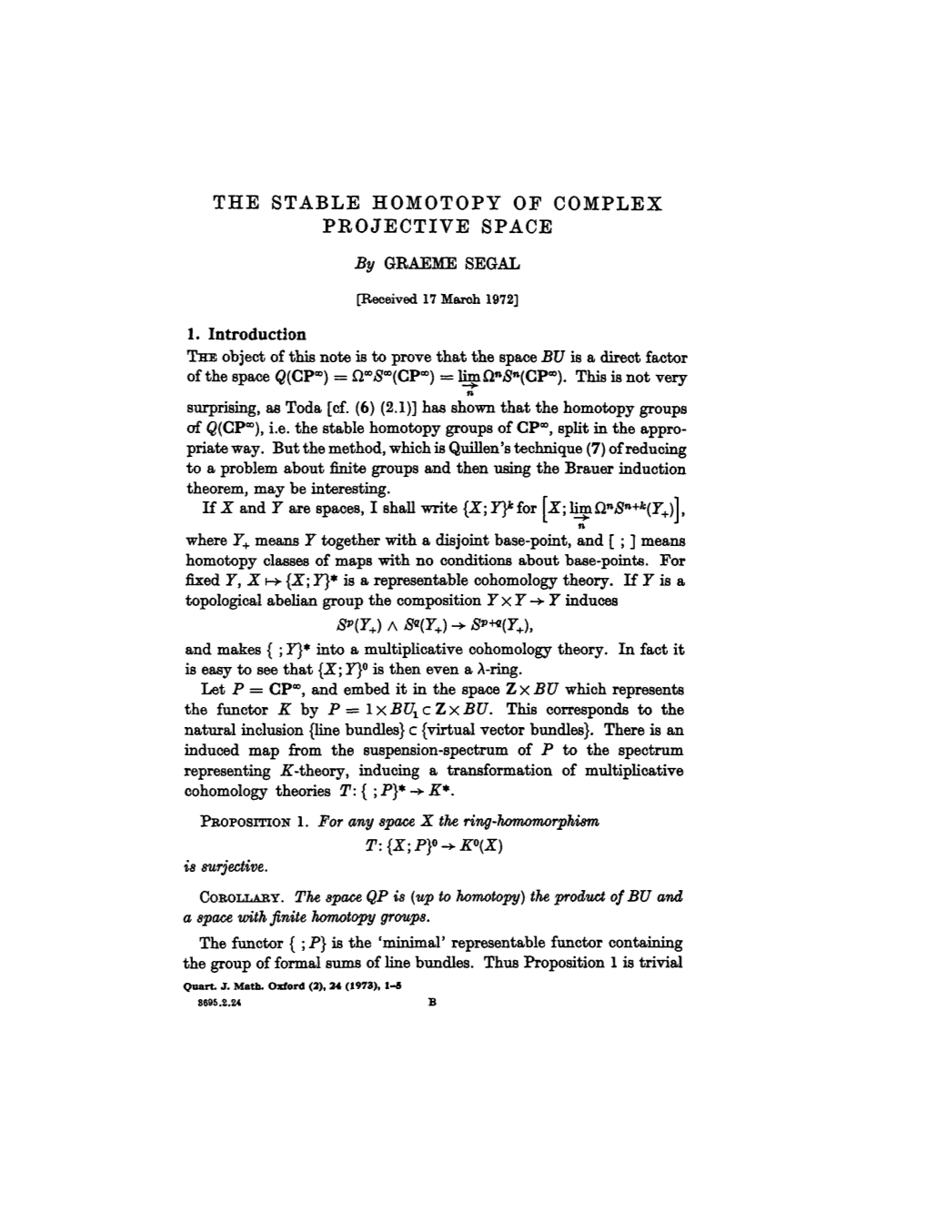 The Stable Homotopy of Complex Projective Space