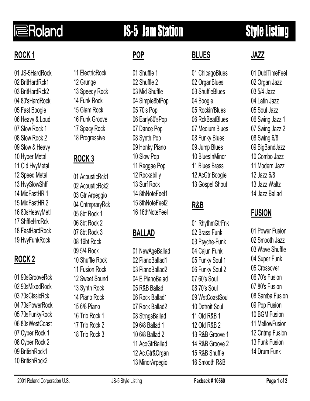 PTSVNWU JS-5 Jam Station Style Listing