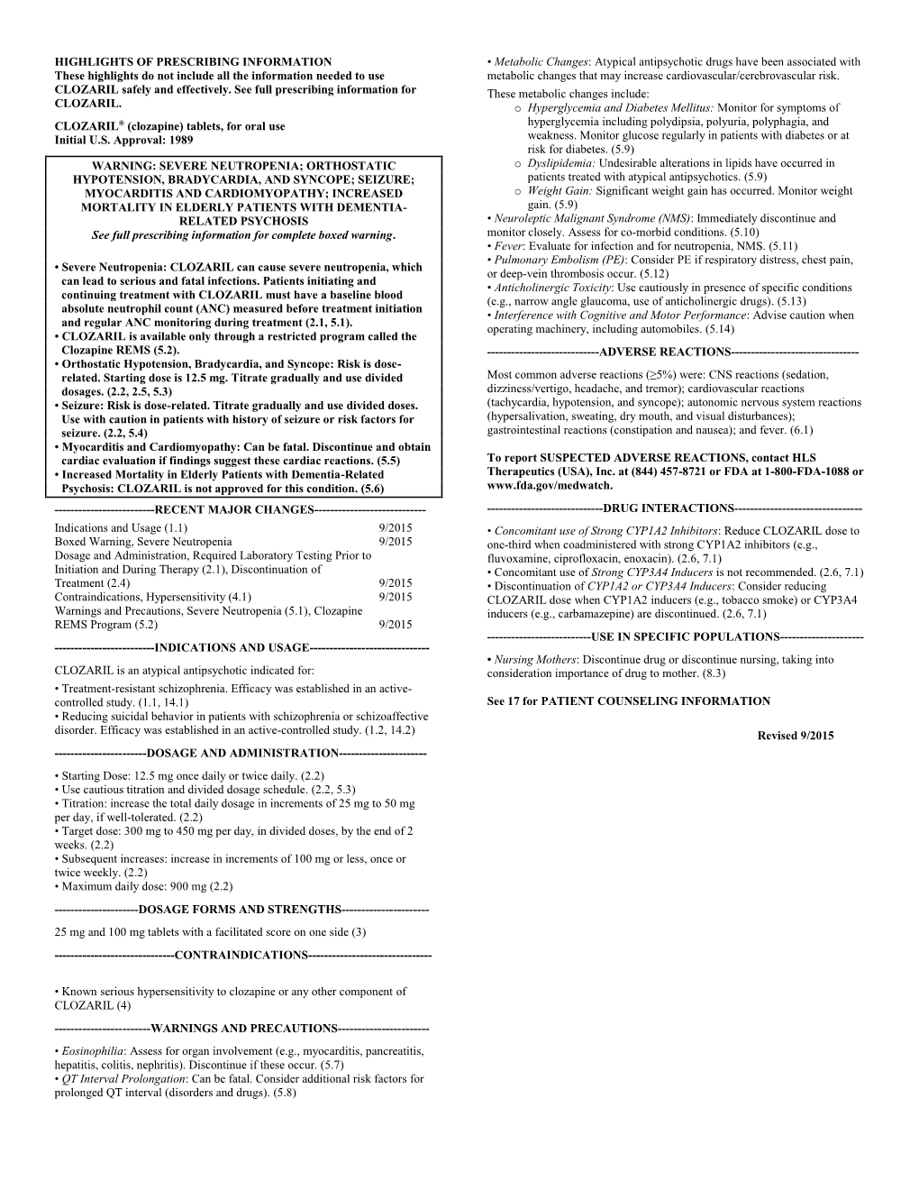 HIGHLIGHTS of PRESCRIBING INFORMATION These Highlights Do