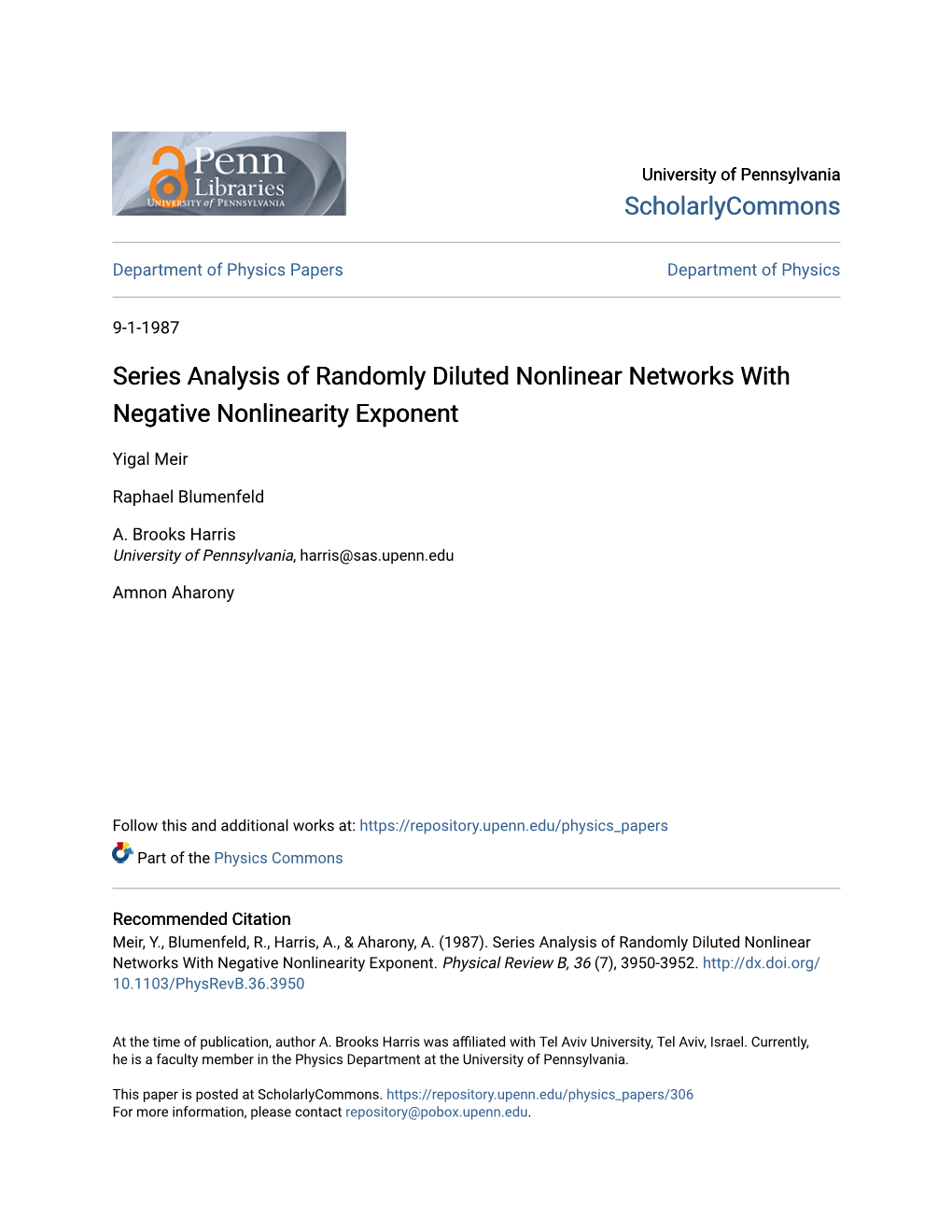 Series Analysis of Randomly Diluted Nonlinear Networks with Negative Nonlinearity Exponent