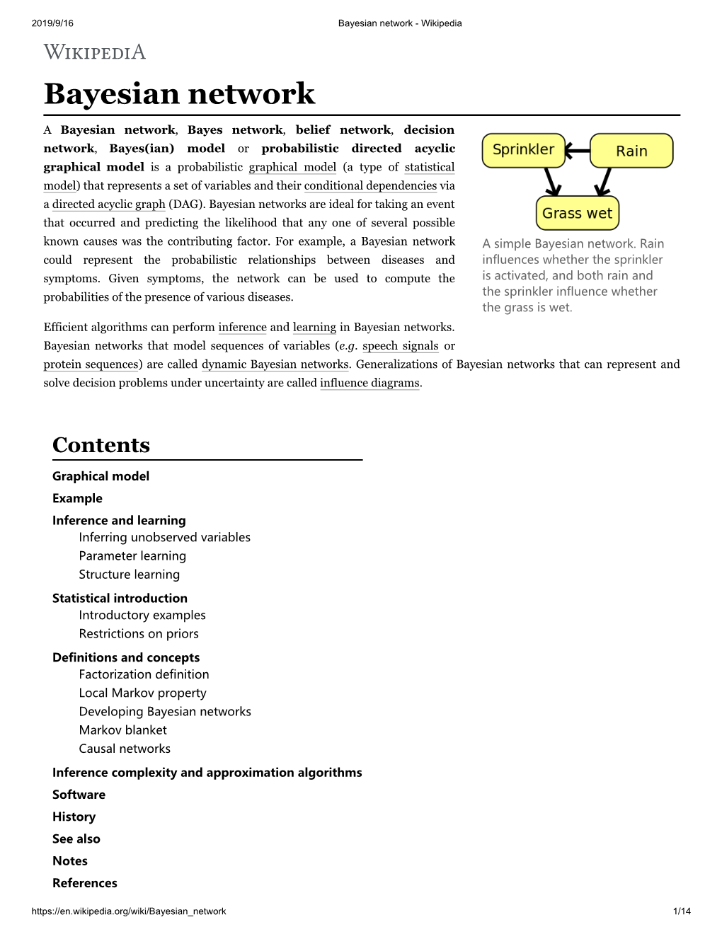 Bayesian Network - Wikipedia