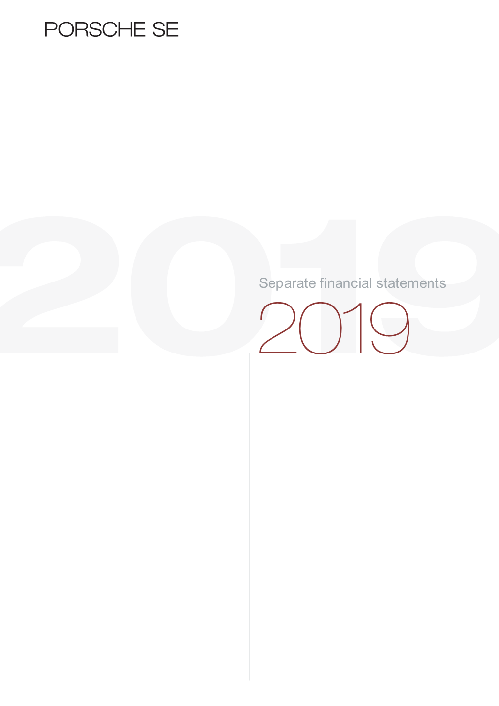 Separate Financial Statements Fiscal Year 2019