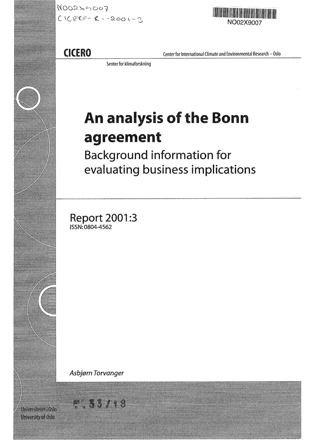 An Analysis of the Bonn Agreement Background Information for Evaluating Business Implications