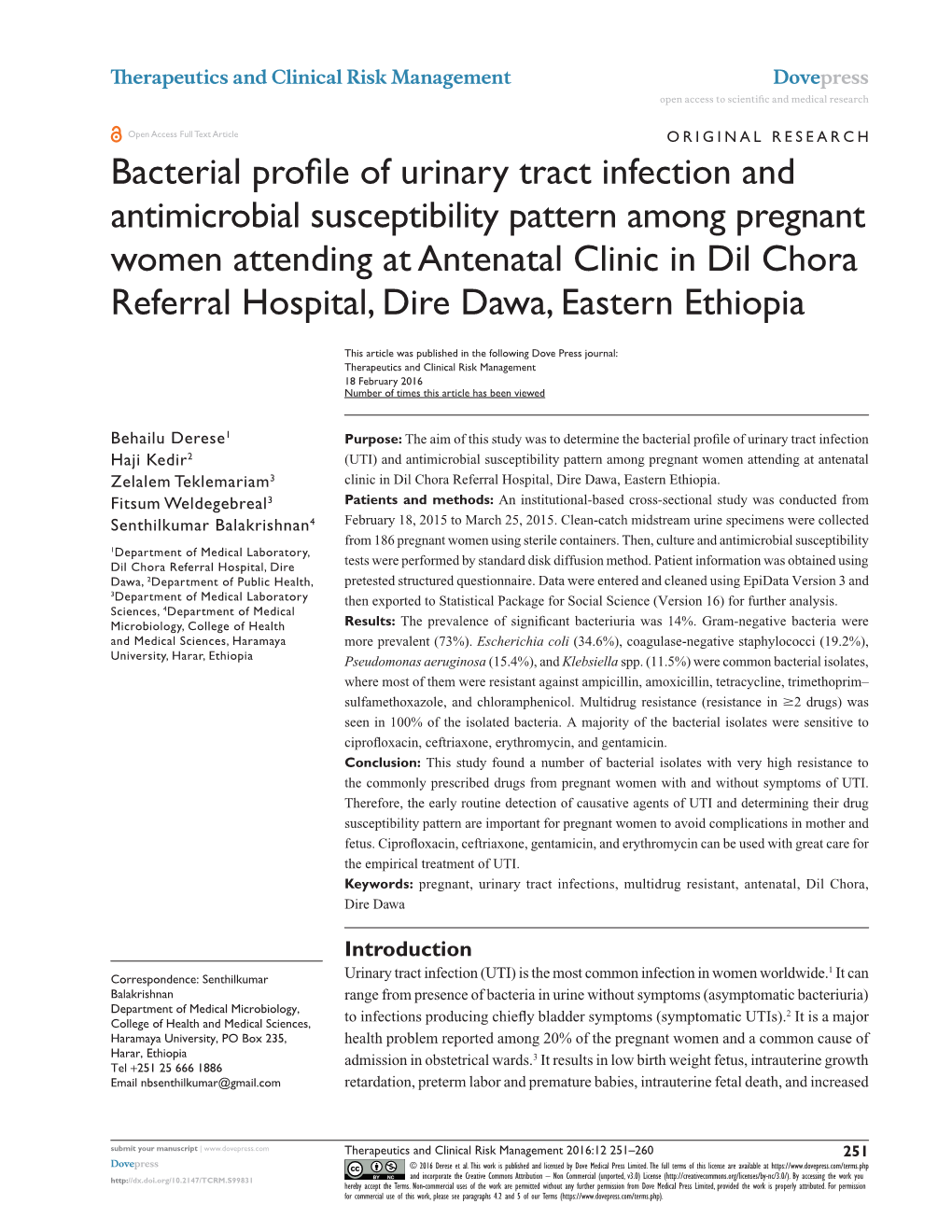 Bacterial Profile of Urinary Tract Infection and Antimicrobial