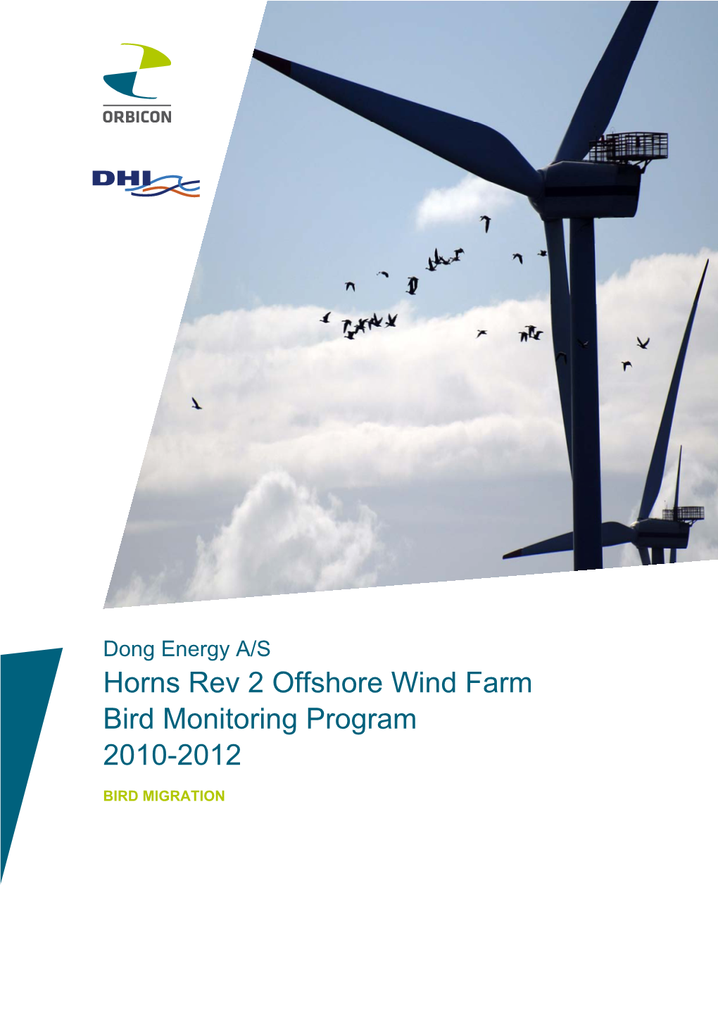 Horns Rev 2 Offshore Wind Farm Bird Monitoring Program 2010-2012